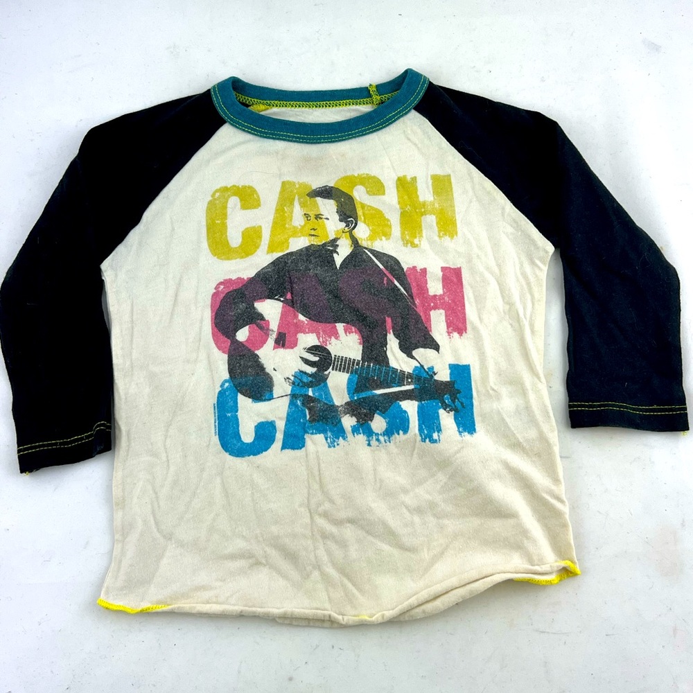 Rowdy Sprout Jonny Cash Baseball style tee